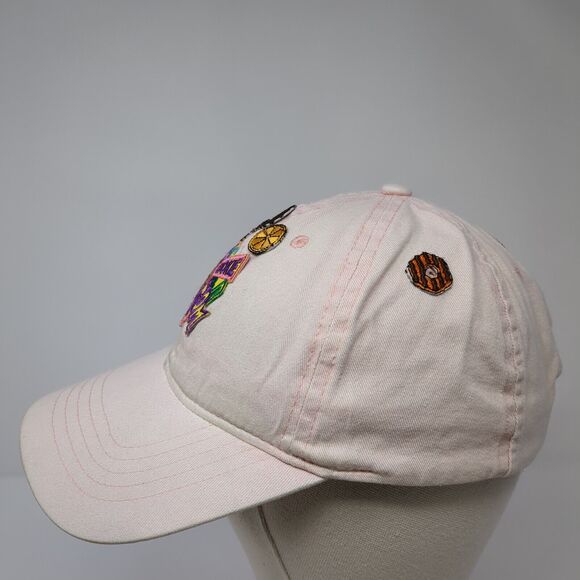 Cookie Mom Strapback Hat Pink One Size Adjustable Patch Vent Holes - Picture 3 of 7